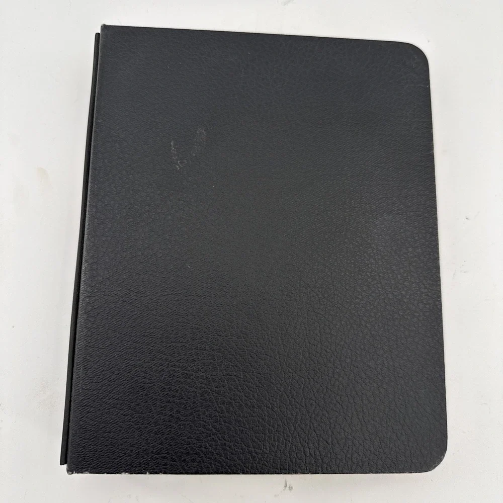 Vtg 3 Ring Loose Leaf Binder Stationary Aico Hard Cover Ledger Book NOS